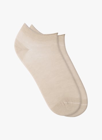 Korte sokken | katoenblend BLEUFORET Beige